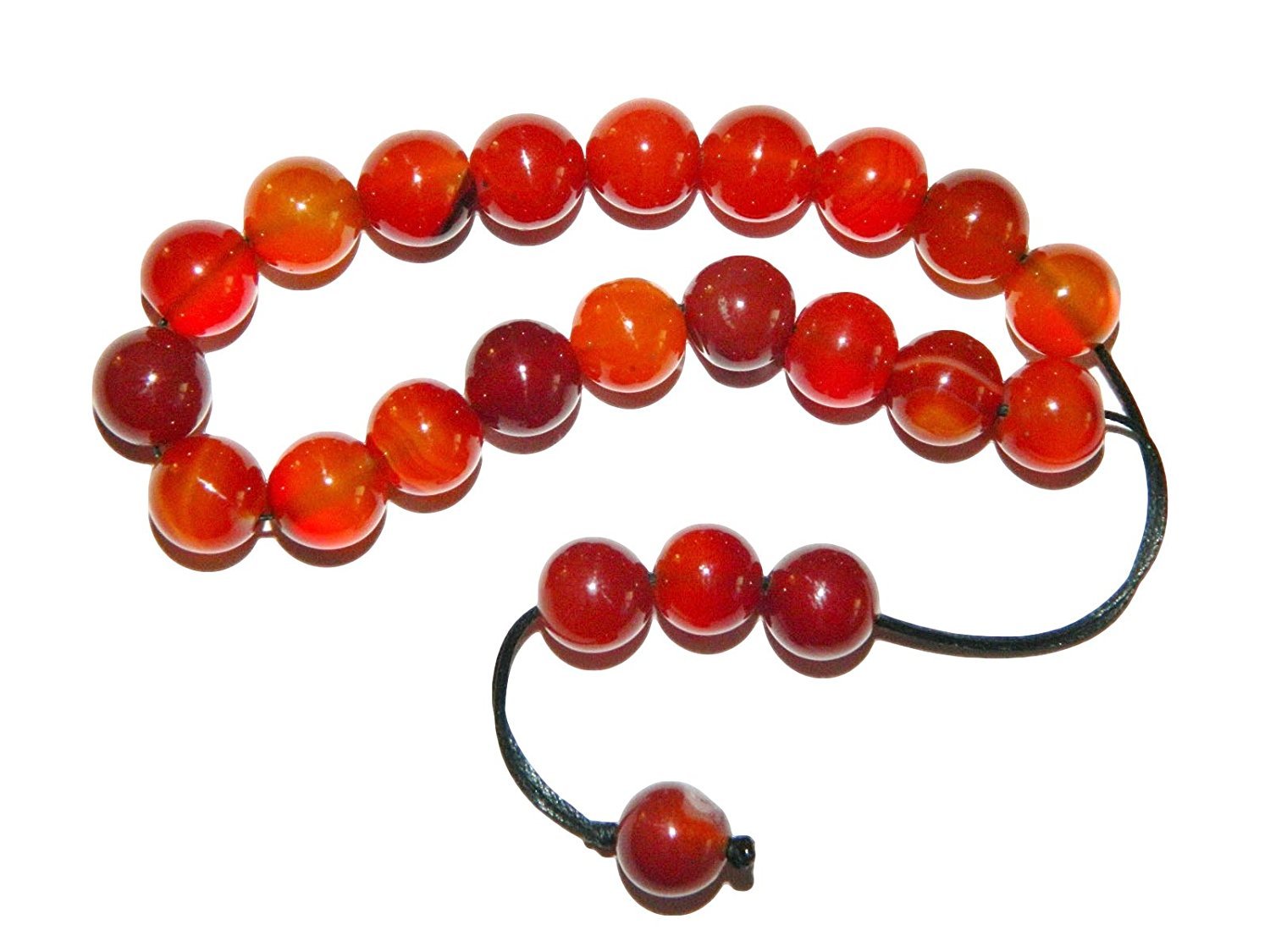 Jeannieparnell N106 - Greek Style Loose Strung Prayer Beads 10mm Natural Agate Gemstone Beads Handmade