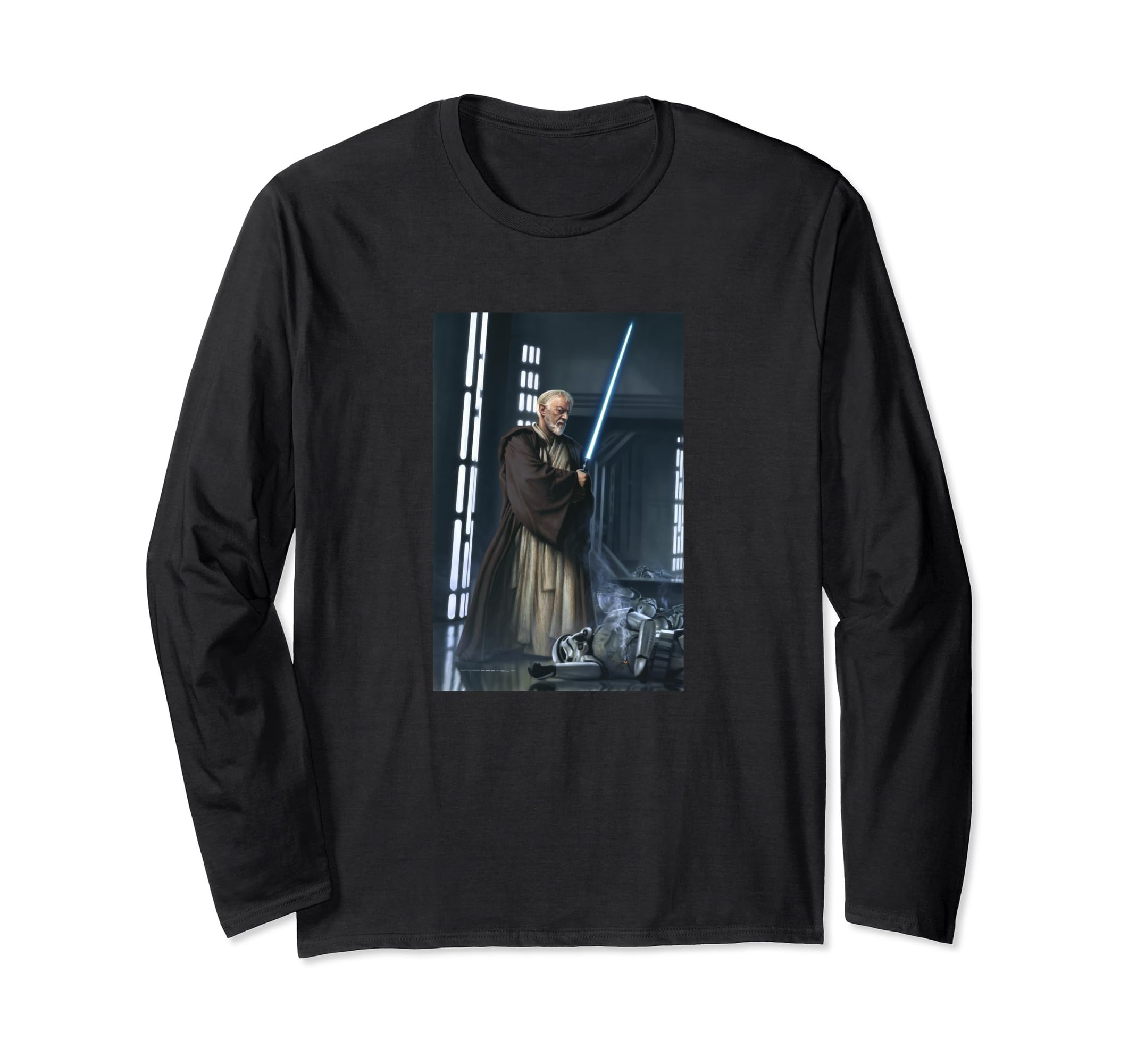 Star Wars Obi-Wan Kenobi Lightsaber Picture Long Sleeve T-Shirt