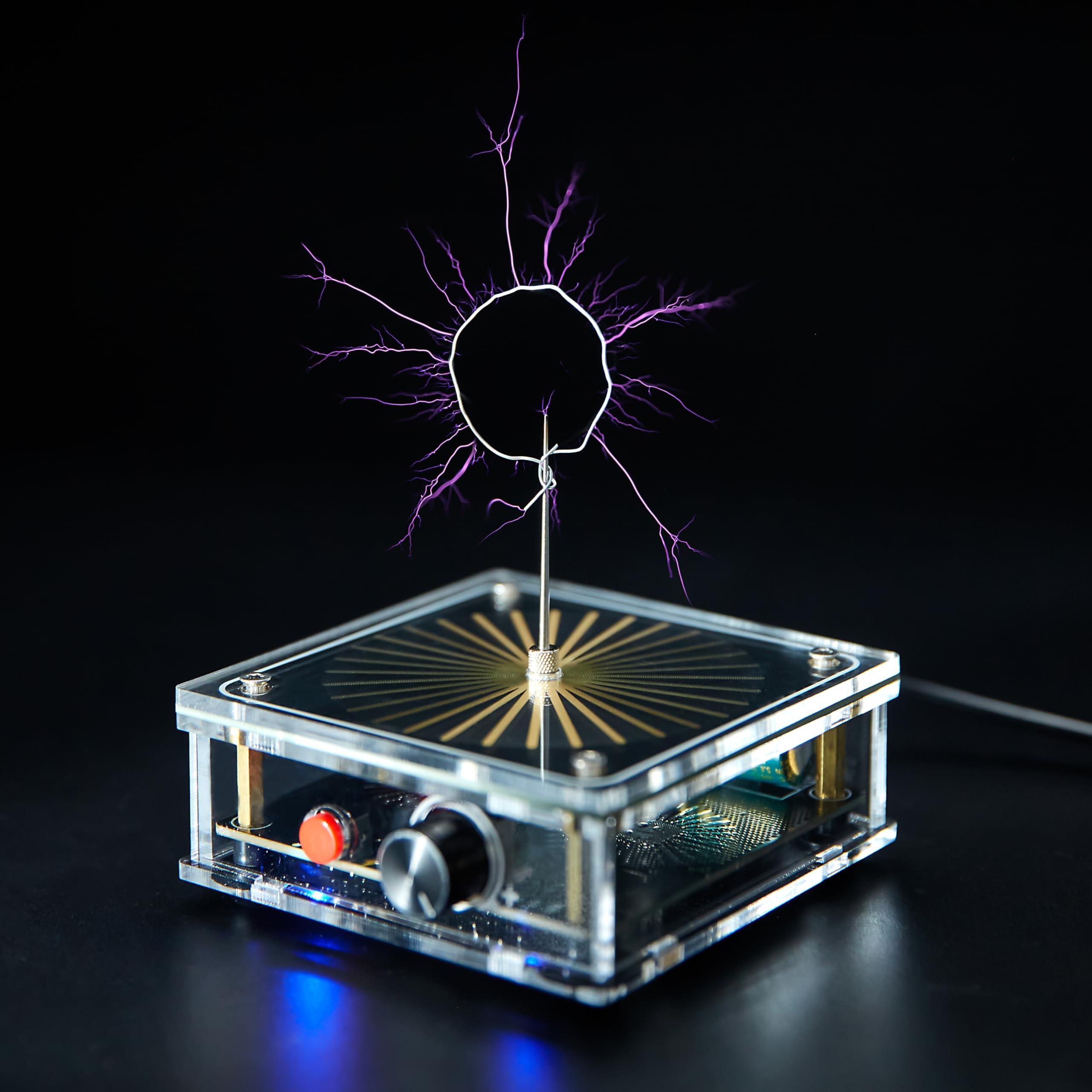 WARDENCLYFFE® Music Tesla Coil Plasma Loudspeaker STEM Educational Physics Toy (Model:Tesla Coil 8)