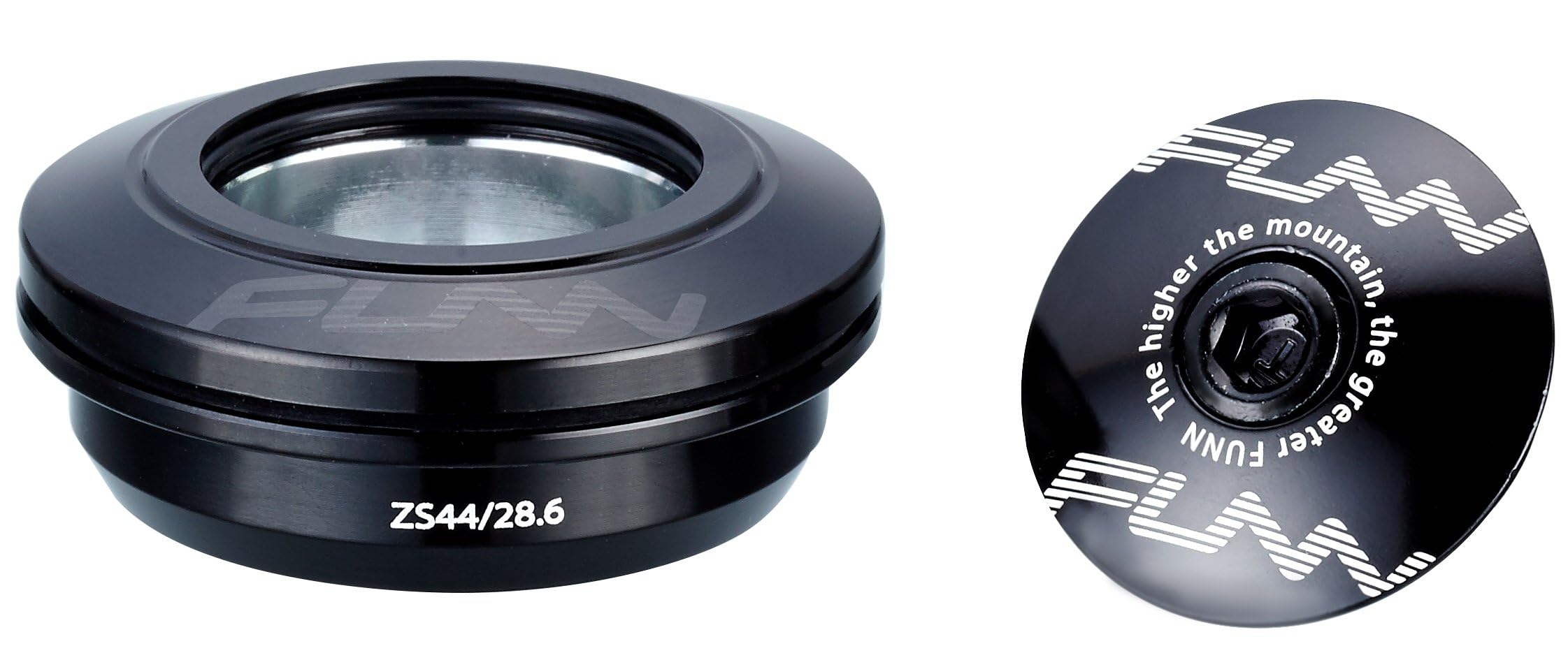 FUNN Descend ZS44/28.6 Top Steering Set with Zero Stack Oblique Contact Bearings for Mountain Bike, Mountain Bike, BMX Bike, Road Bike and Gravel Bike