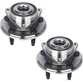 KUSATEC 513288 Pair Front or Rear Wheel Hub Bearing Assembly | Fit for Chevy Malibu, Impala, Equinox, GMC Terrain, Buick LaCrosse, Regal, Cadillac CTS XTS, 5 Lug w/ABS