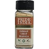 Pride of India - Indian Chat Masala Sesaoning Spice - 2.7 oz (77 gm) Small Dual Sifter Jar