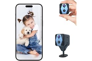 VEBILIKI Hidden Camera, 4K Spy Camera, WiFi Mini Nanny Cam with 100-Day Standby, Smart Motion Detection, Real-Time Recording, Auto Night Vision, Cloud & TF Storage, Compact Indoor Security Camera