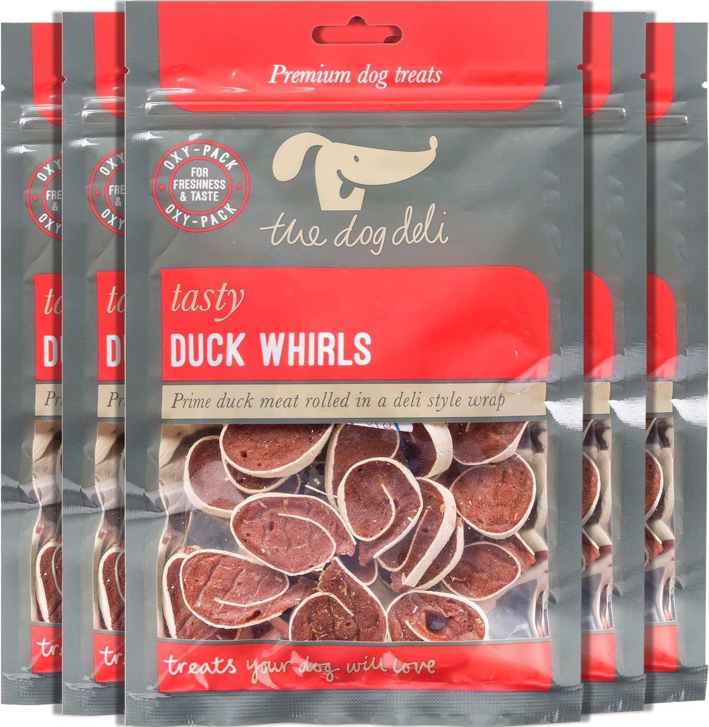 Petface The Dog Deli Duck Whirls Dog Treats, 100 g (Pack of 5) — image 1