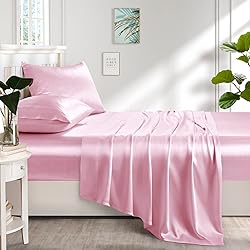 Lanest Housing Silk Satin Sheets, King Size Satin