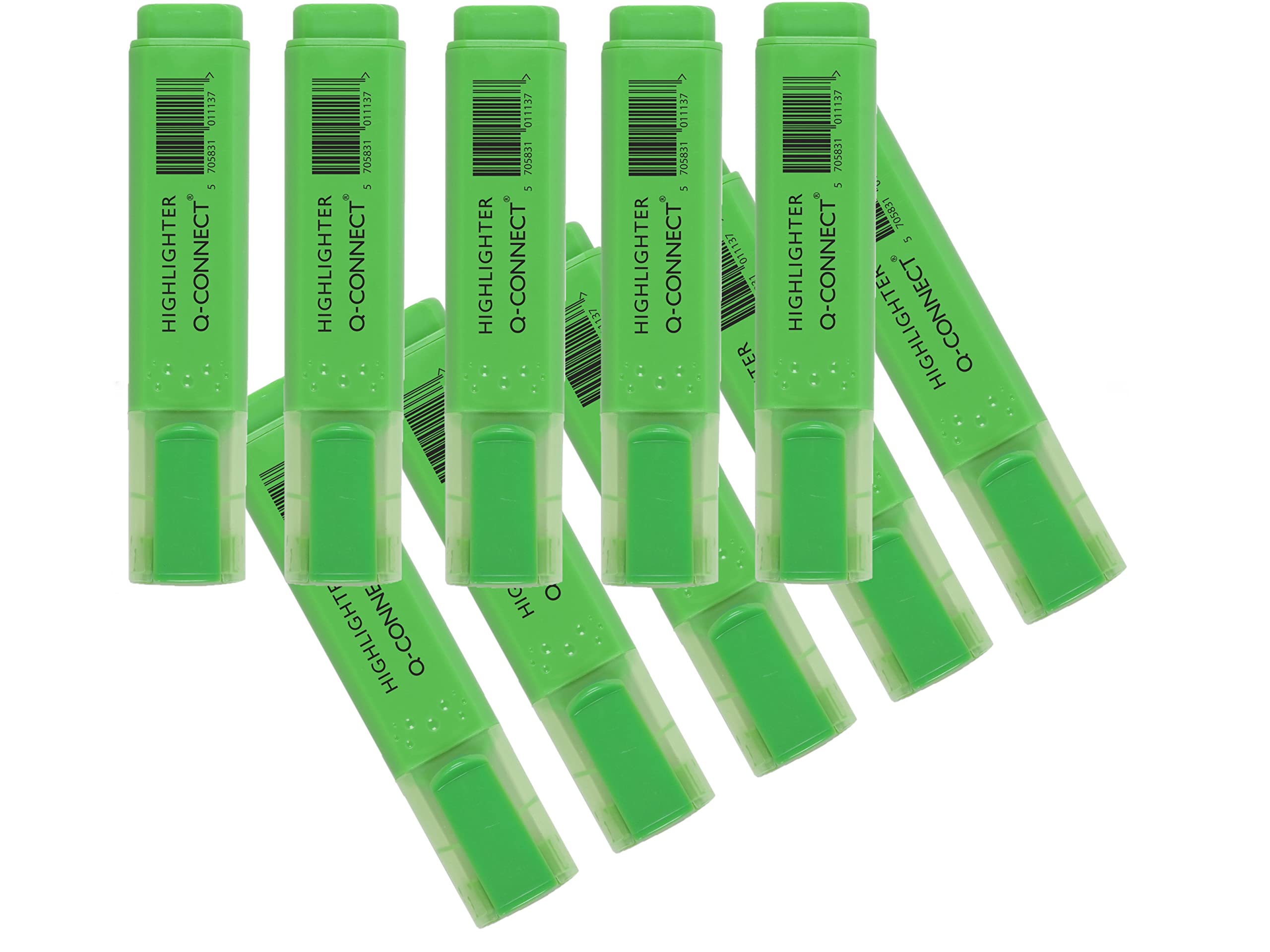 Q-Connect Green Highlighter Pen (10 Pack) KF01113