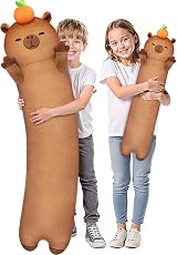 Mewaii 44in Capybara Body Pillow Plush Long Squishy Cuddle Pillow