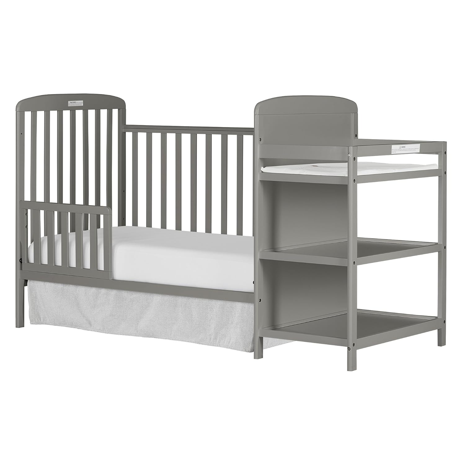 crib and changing table in one