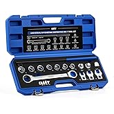 Orion Motor Tech Serpentine Belt Tool Kit, 15 Piece Ratcheting Serpentine Belt Removal Installation Tool Set with Ratcheting 