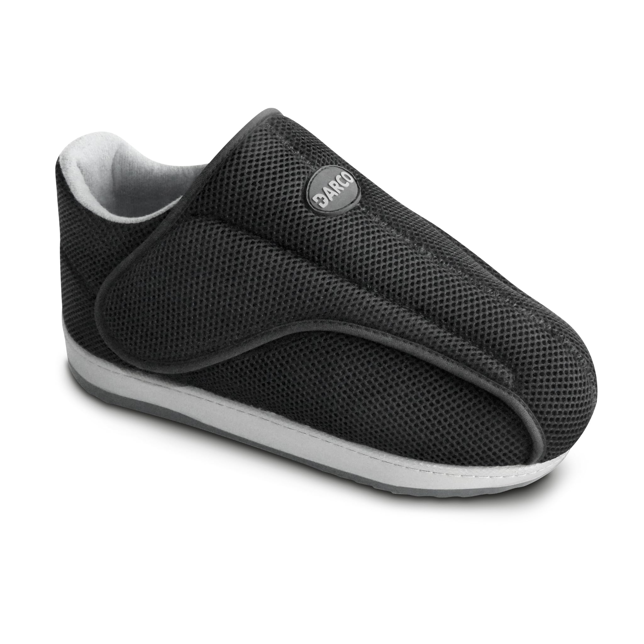 Darco AllRound All-in-One Healing Shoe - NHS Supplied Protective Medical Shoe for Ultimate Comfort - #1 for Post-Op Recovery, Wound Care & Arthritis - Left or Right Foot - Unisex - Black (Large)