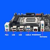 PUSOKEI LGA 2011-3 Motherboard DDR4 Dual Channel M.2 NVMe SATA NGFF Gigabit NIC view 7