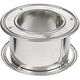 Selkirk 4" Diameter Adjustable Wall Thimble and Firestop for Round Type B Gas Vent, Aluminum Double Wall Accessory Design, 187704