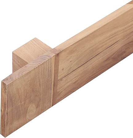 WOHNLING Madera Maciza Pared toallero 80 cm de Madera de ...