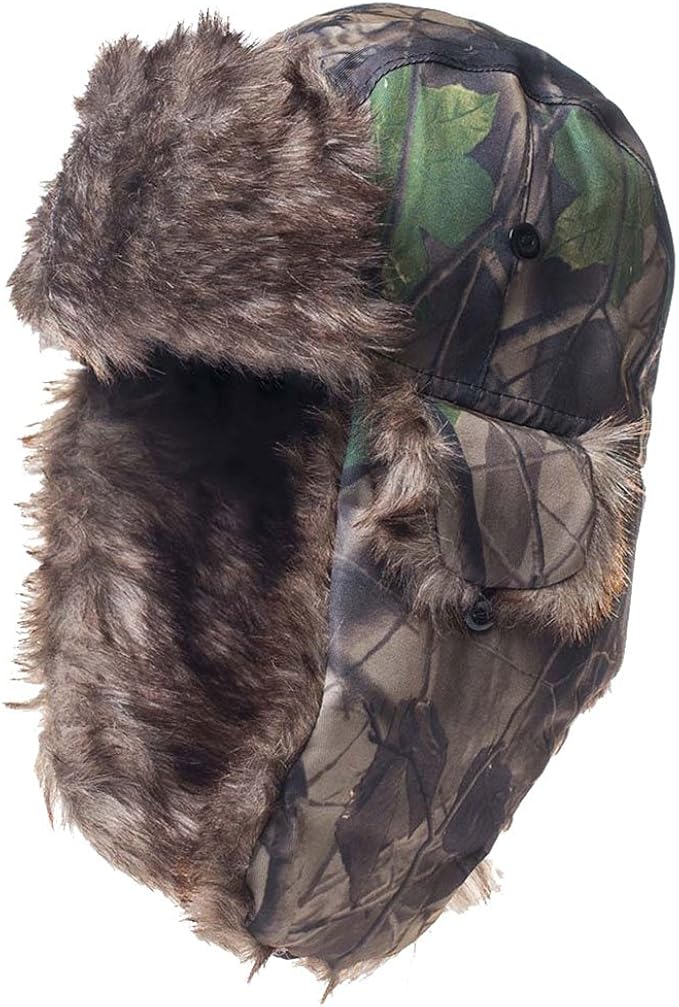 TKAS Winter Hat Warm Cap Camouflage Ushanka Ski Trapper Trooper Hunting