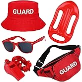 Matiniy 5 Pcs Guard Costume Set Include Guard Hat Sunglasses Fanny Pack Whistle with Lanyard for Men Women Party Dress Up