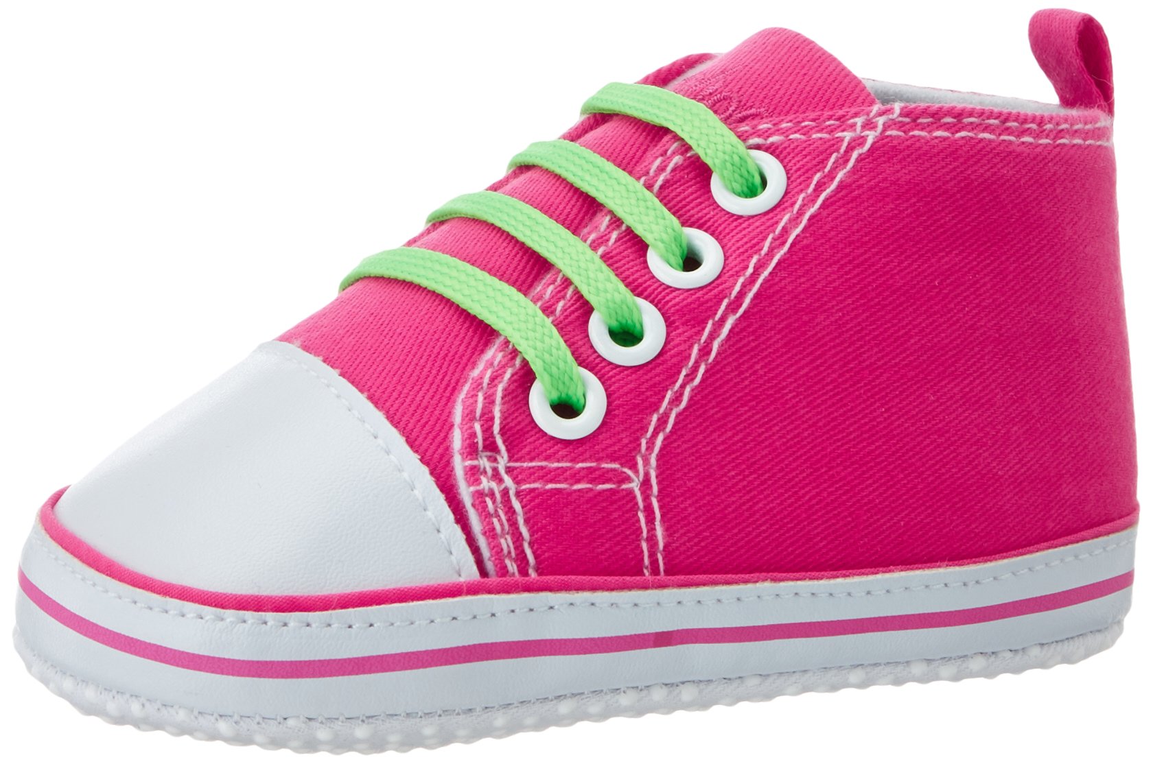Playshoes GmbH Baby Canvas Sneakers, Unisex Babies’ Trainers, Pink (Pink), 2 Child UK (18 EU)