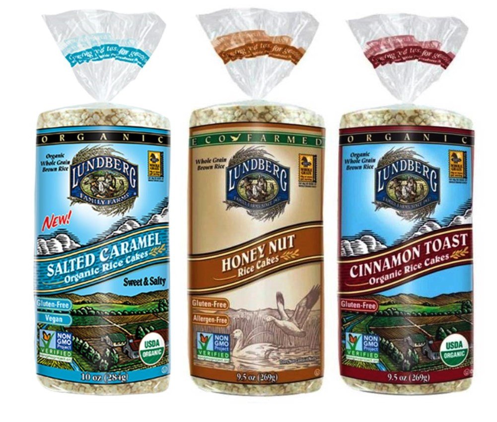 Lundberg GlutenFree NonGMO Rice Cakes 3 Flavor Variety Bundle, (1