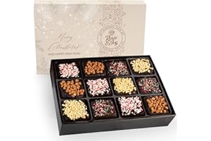 ROSIE & JOY Gourmet Brownie Gift Box – 12 Assorted Rich, Chocolate Brownies Handcrafted for Freshness – Christmas Gift Basket, Holiday Gift Baskets for Women, Coworkers, Friends, Family, and Loved Ones