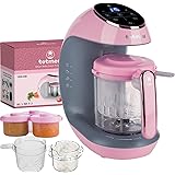 TOTMEAL Baby Food Maker Package -The Fastest Baby Food Maker/Steamer/Mixer/Purer/Blender/Chopper Auto Self Cleaning Sterilize