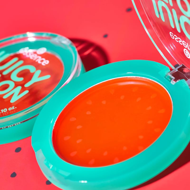 Essence JUICY MELON Bálsamo de cor labial e bochecha, adaptação de cor, efeito de tonalidade, resultado imediato (3g)