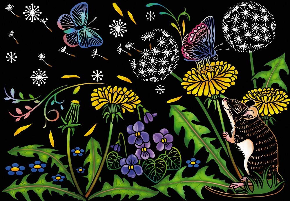 スクラッチアート 季節の花と動物たち 本 通販 Amazon