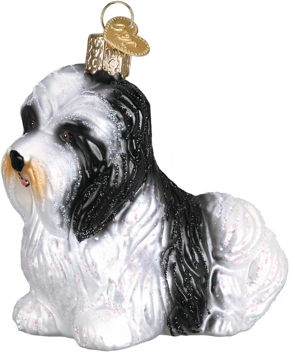 Ornaments - Old World Christmas Havanese Dog Collection Glass Blown Ornaments for Christmas Tree