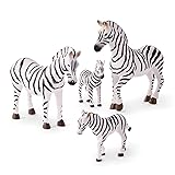 Terra by Battat – 4 Pieces Zebra Family