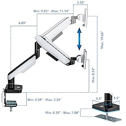 Mount-It! Heavy-Duty Ultrawide Monitor Arm up to