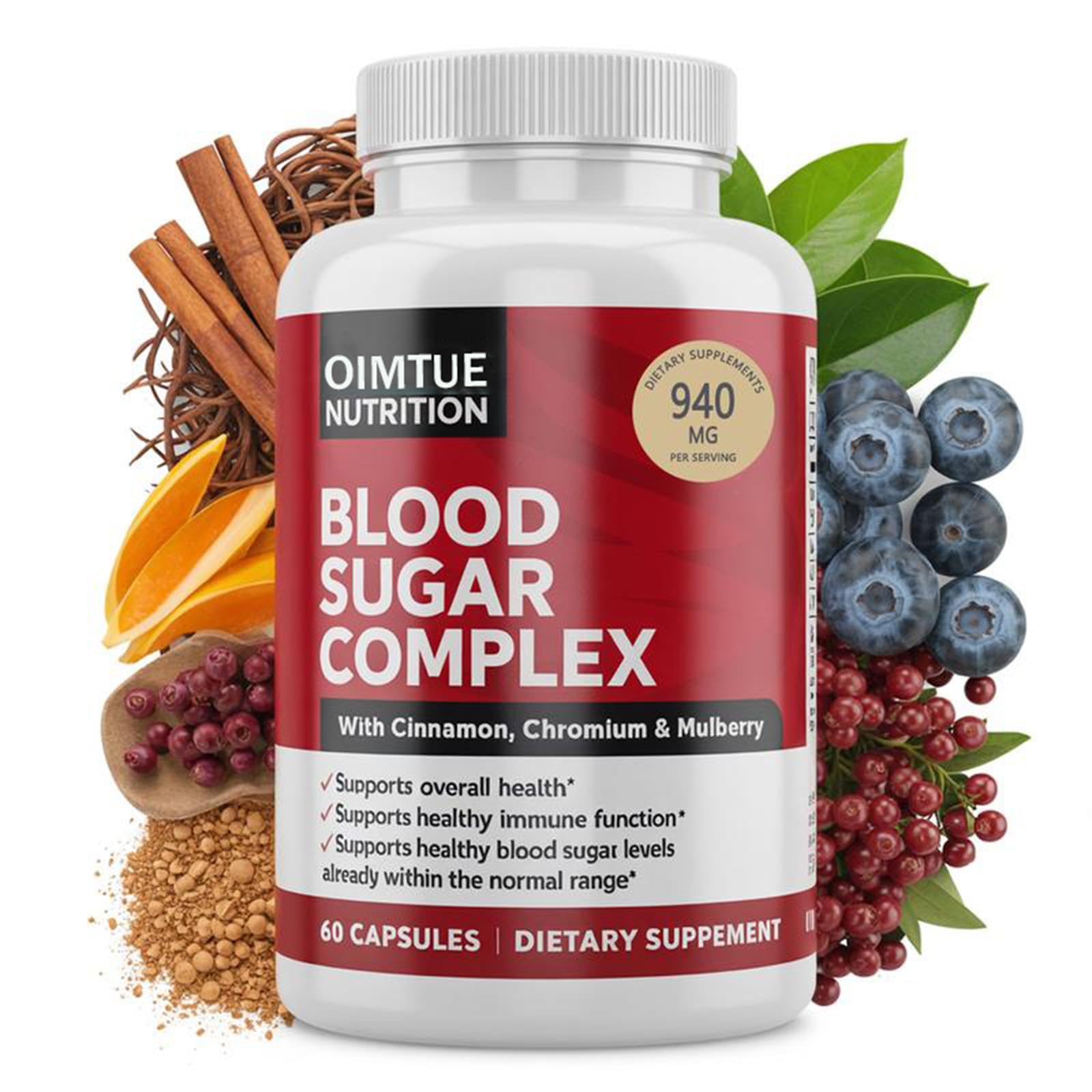 OIMTUE Blood Sugar Complex Supplement – Supports