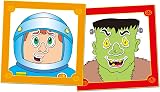Galt Funny Faces Sticker Book for Kids Ages 3 Plus with 12 Blank Faces view 3