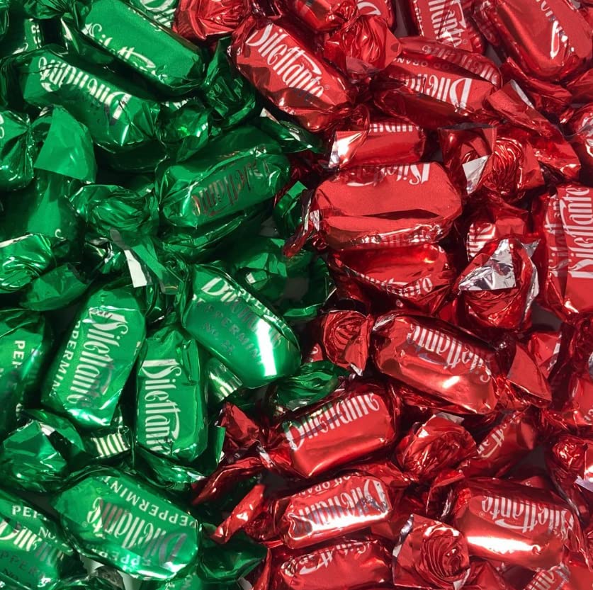 Peppermint Chocolate TruffleCremes 28Ounce Bulk Jar Covered in