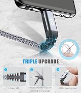 AviBrex 2-Pack USB C Cable 1M 3.1A Fast Charging Nylon Braided view 3