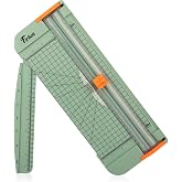 Firbon A4 Paper Cutter, 12 Inch Paper Trimmer with Extened Ruler, Morandi | 12 Sheet Capacity | CM & Inch Scale | Spring-Load