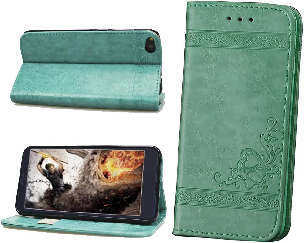 VIGOROSO Luxury Embossed Floral PU Leather Magnetic Wallet Phone Case Phone Cover 5 6 6S 7 Plus