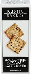 Rustic Bakery, Biscuits Savory Black And White Sesame, 4 Ounce
