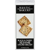Rustic Bakery, Biscuits Savory Black And White Sesame, 4 Ounce