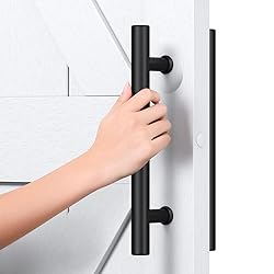 SMARTSTANDARD 12'' Push Pull Sliding Barn Door