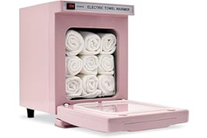 RyJaune Pink Towel Warmer, 5L Professional Hot Towel Warmer, High Tempearture Mini Towel Warmer Perfect for Home, Salon, Barber.