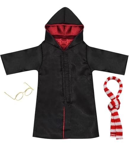 Bili Wizard Christmas Doll Clothes And Accessory Compatible With Elf ( Wizard Robe And Scarf
