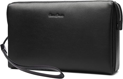 men's small leather clutch bag