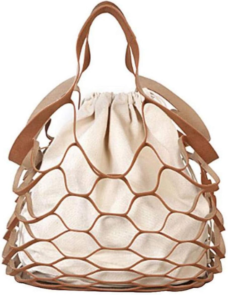 Hollow Out Mesh Design Women Handbags Holiday Tote Canvas Lady Summer Beach Bags