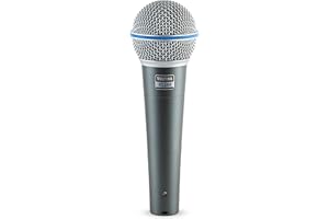 THEFING BT 58A Wired Dynamic Supercardioid Vocal Microphone,Includes 16ft XLR Audio Cable and Stand Adapter,for Stage Singing,Studio,Mixer,Speakerand Karaoke,Handheld Mic