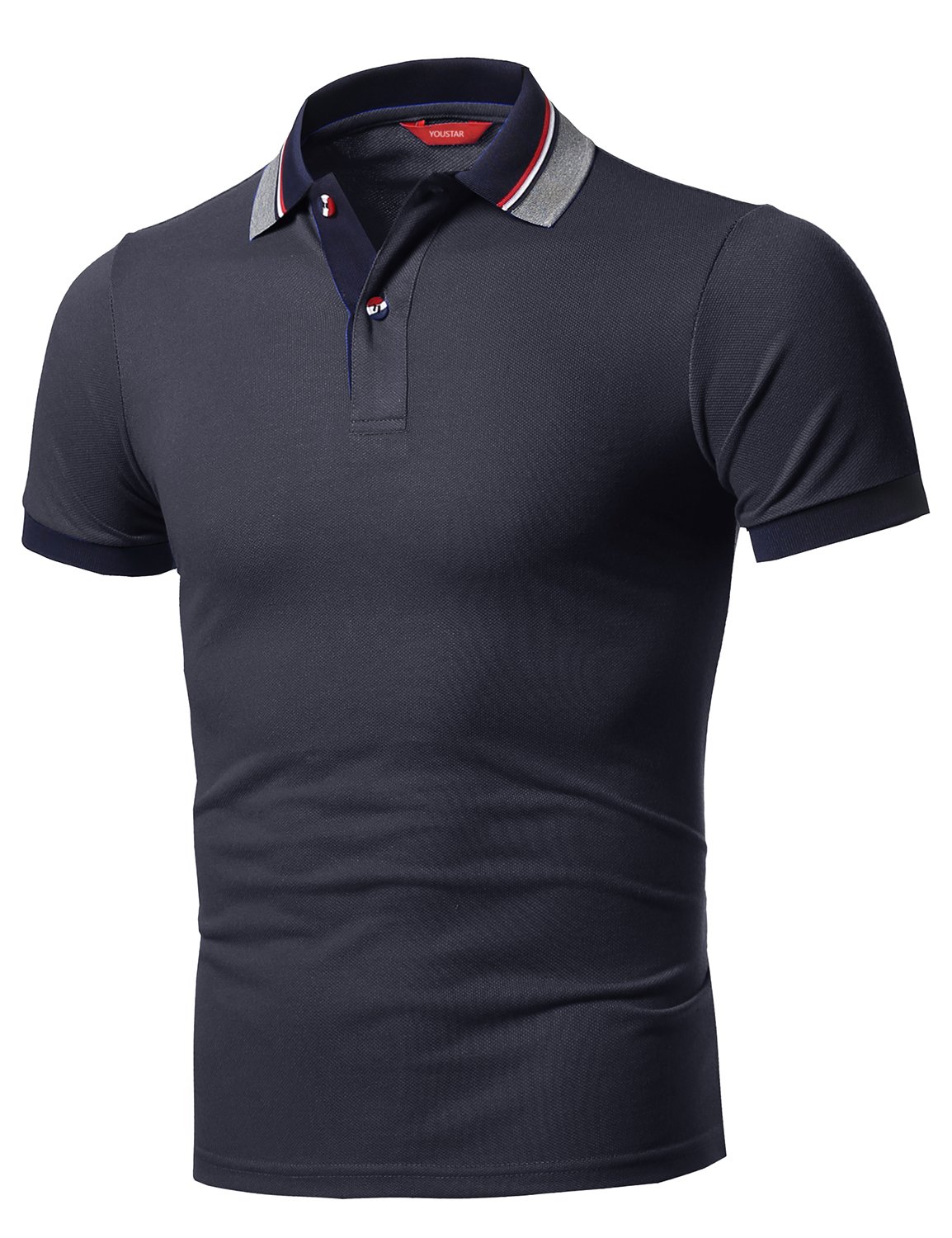 Xpril Solid Basic Short Sleeve Pique Knit Polo