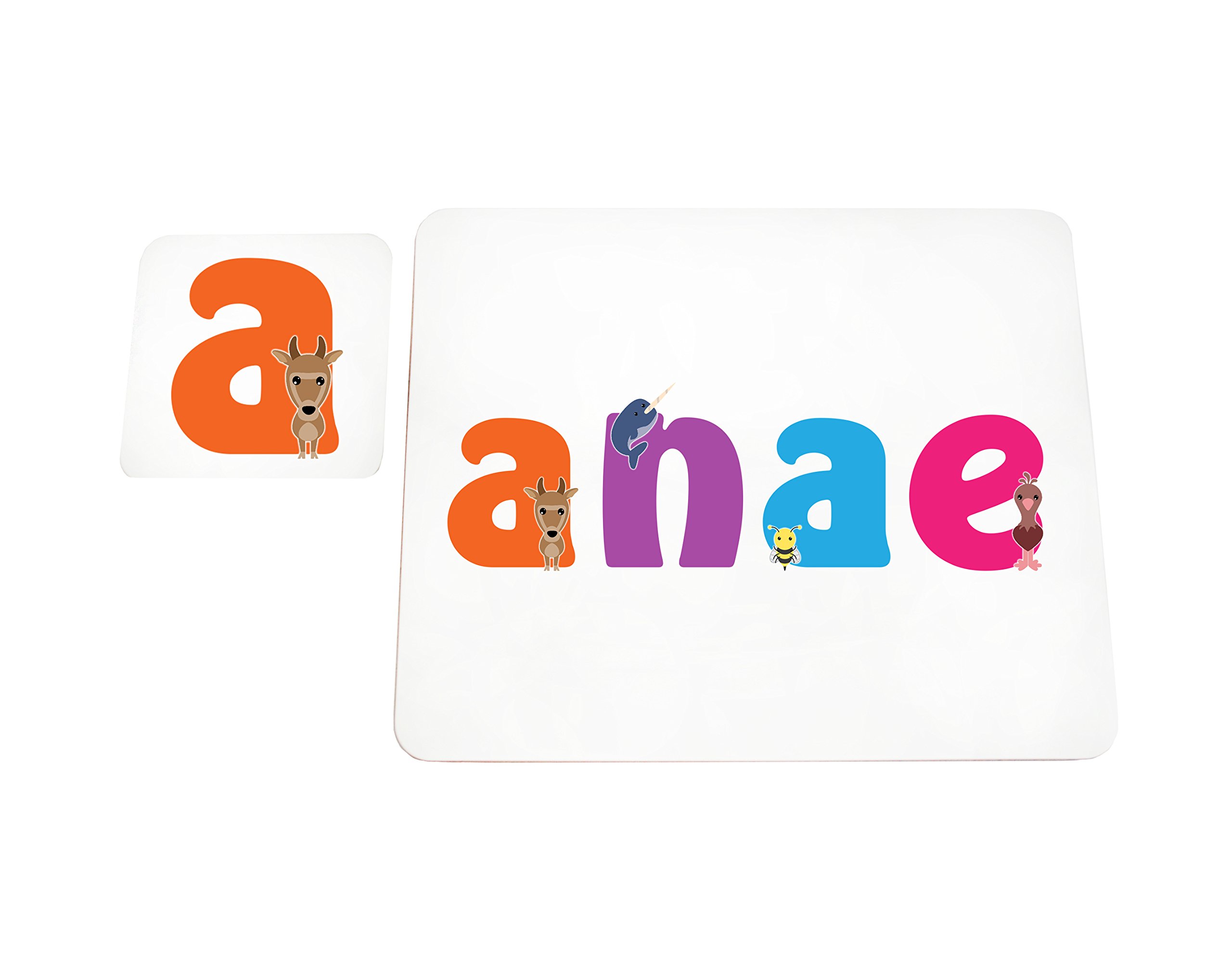 Little Helper with Coaster Doily Style Example Girl/The Name of Colourful Anae