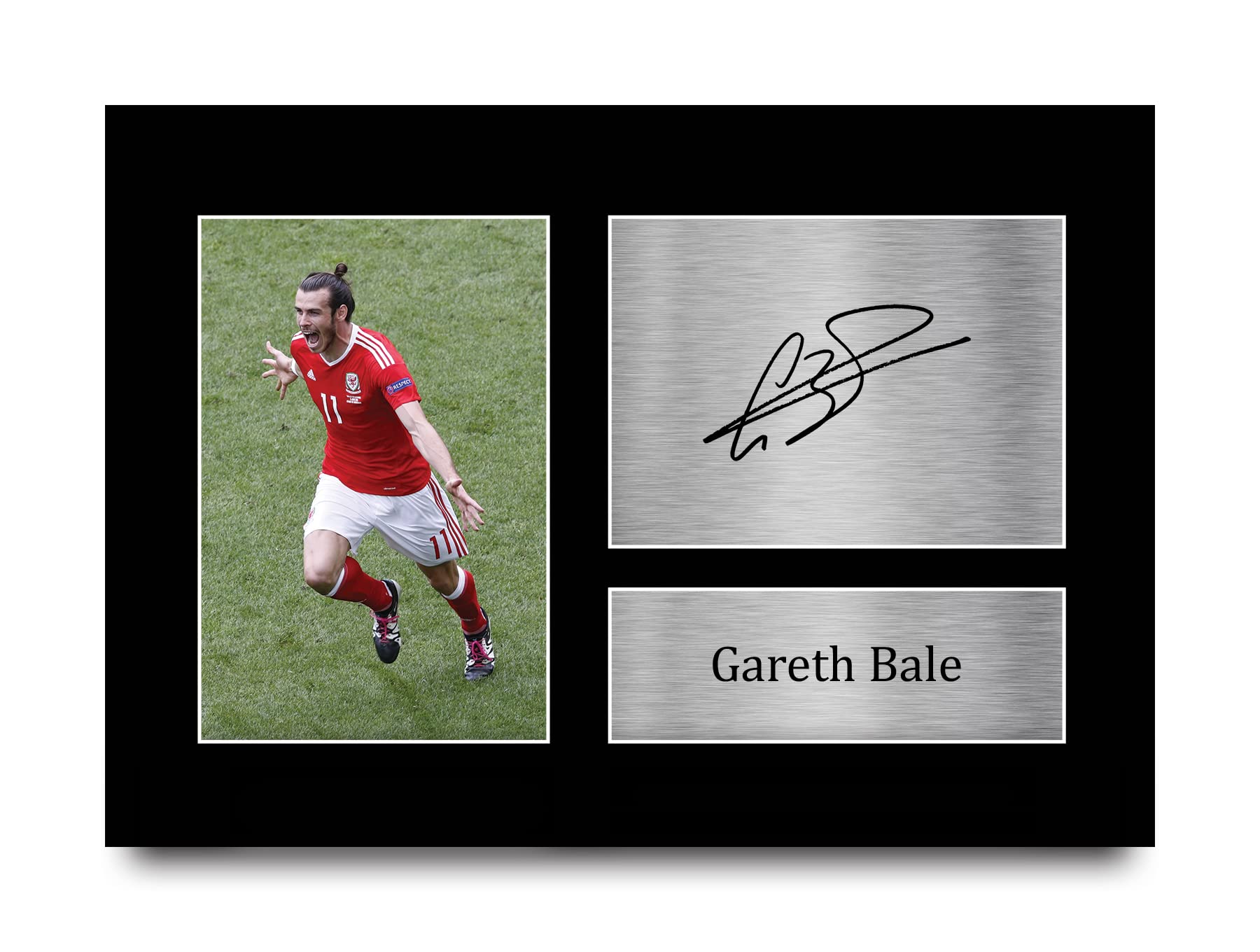 HWC Trading A4 Gareth Bale Wales Gifts Printed Signed Autograph Picture for Football Fans and Supporters