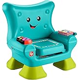 Fisher-Price Laugh & Learn Toddler Learning Toy Smart Stages Chair, Teal, Music Lights & Activities for Ages 1+ Years, Multil