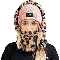 Bonnet Cache-cou D'hiver Masque De Ski Doublé En Polaire Masque Coupe-vent Cagou