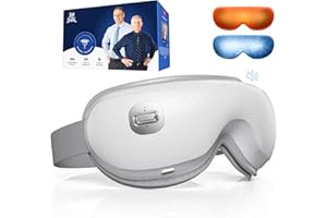 BOB AND BRAD Zero Pro Ultra-Quiet Eye Massager with Heat and Cooling, Lightweight Eye Massager with Scroll Button for Migraine Dry Eyes Relief, Relax, FSA Eligible HSA Christmas Gifts for Women Men