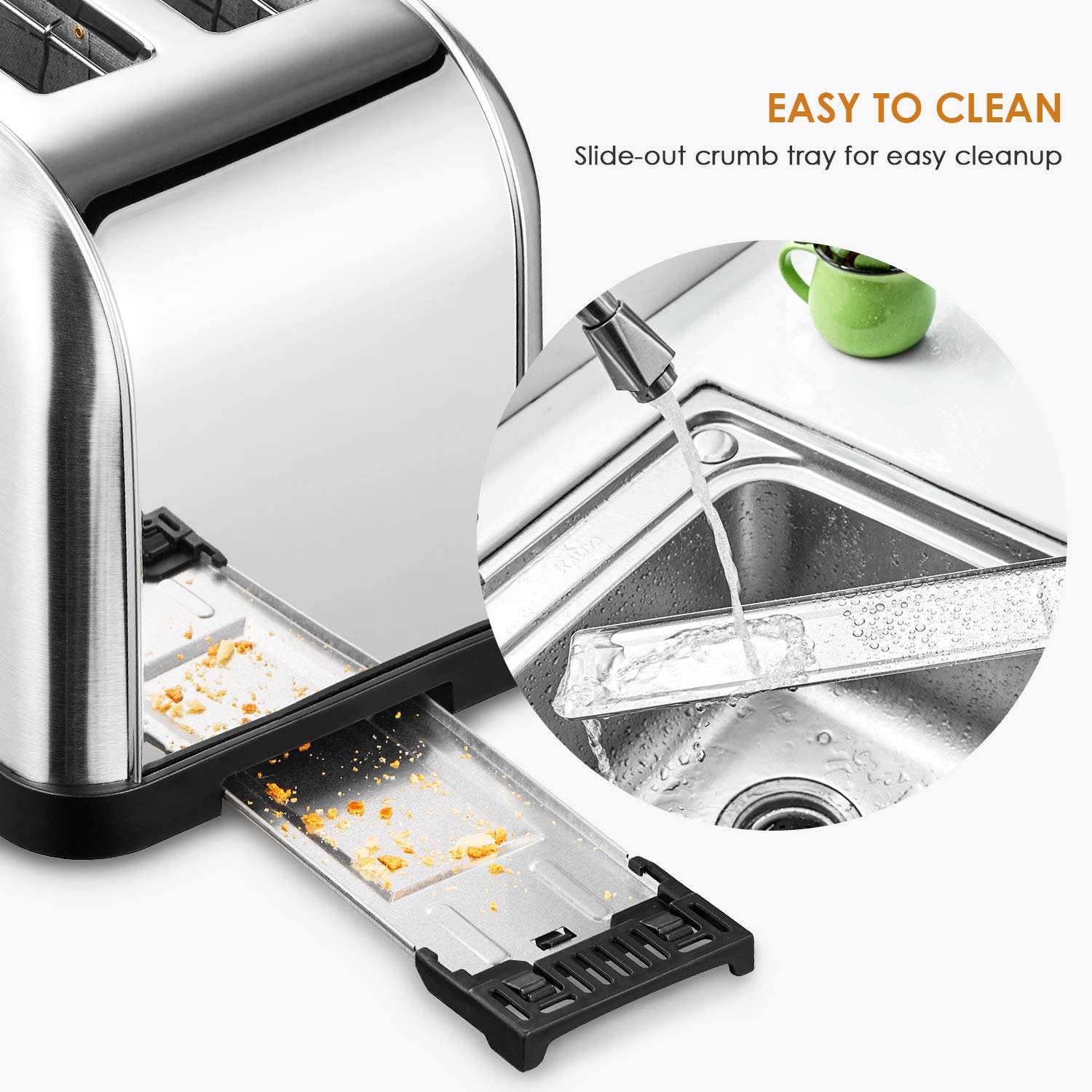 Kealive Tostadora, Tostadora de 4 rebanadas con 7 Niveles ...