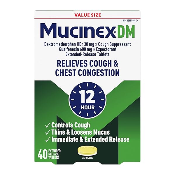 MUCINEX DM 12HR CHEST CONGESTION & COUGH MEDICINE...